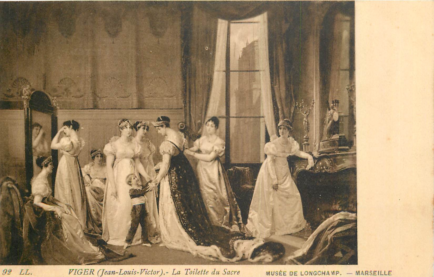 CPA Viger Jean Louis Victor La Toilette du Sacre Marseille Musee de Longchamp 