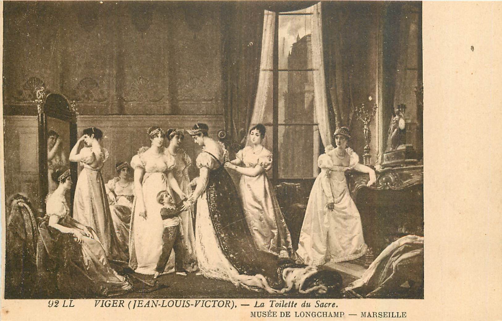 CPA Viger Jean Louis Victor La Toilette du Sacre Marseille Musee de Longchamp 