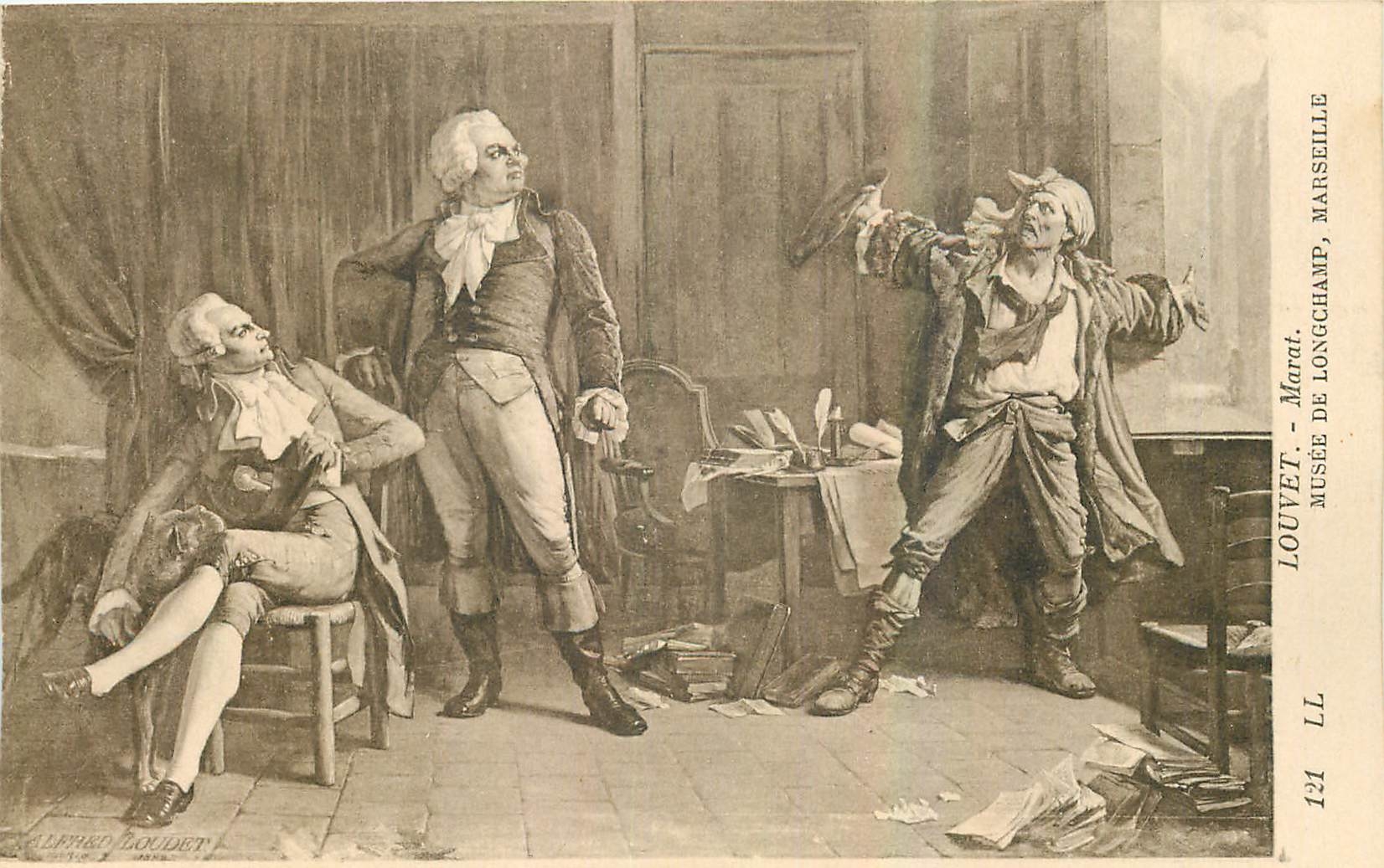CPA Louvet Marat Marseille Musee de Longchamp 