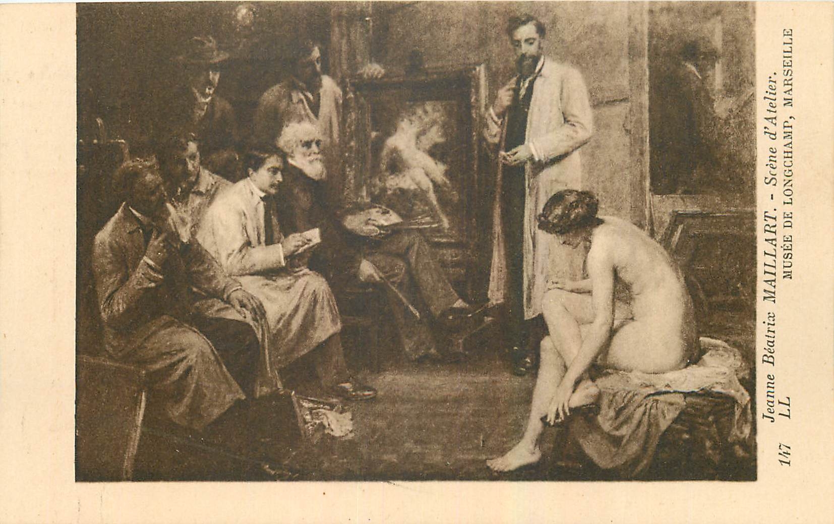 CPA Jeanne Beatrix Maillart Seine d'Alelier Marseille Musee de Longchamp