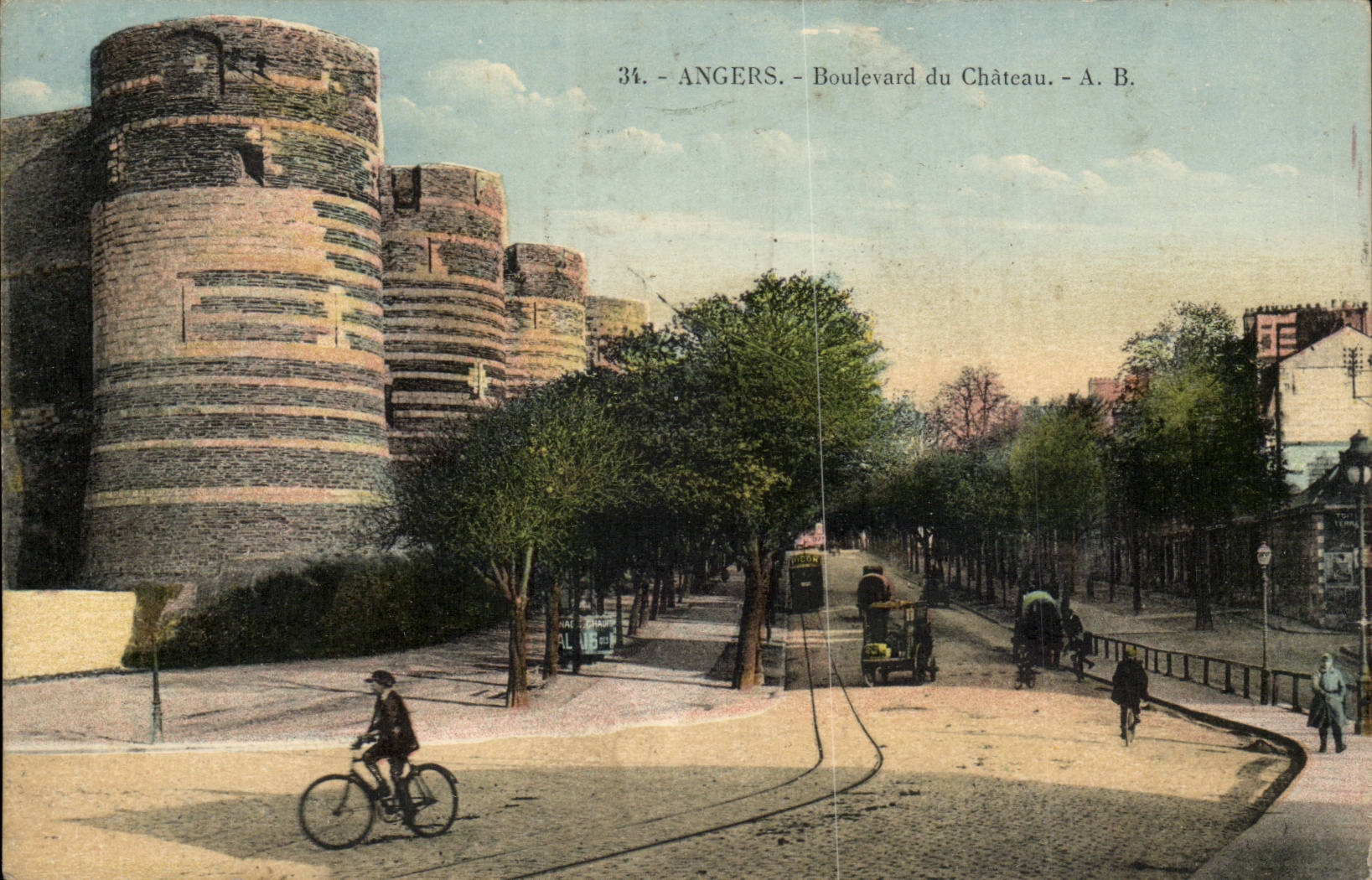 Angers CPA Boulevard of the castle