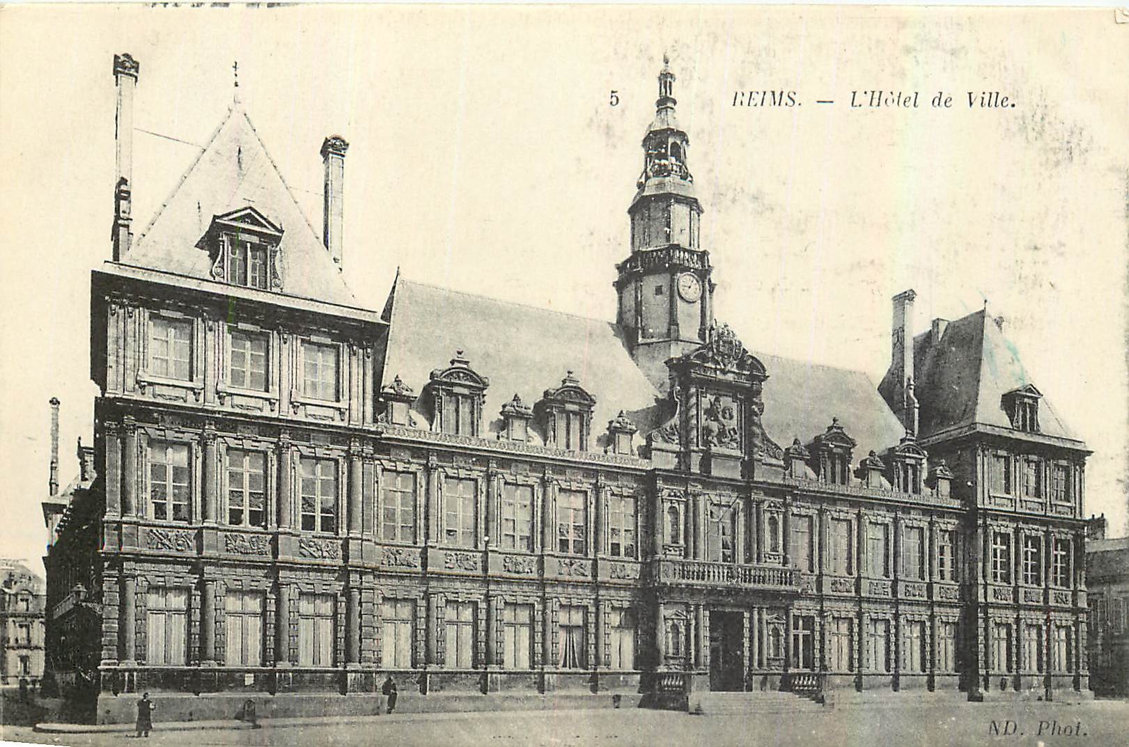CPA Reims L'Hotel de Ville 