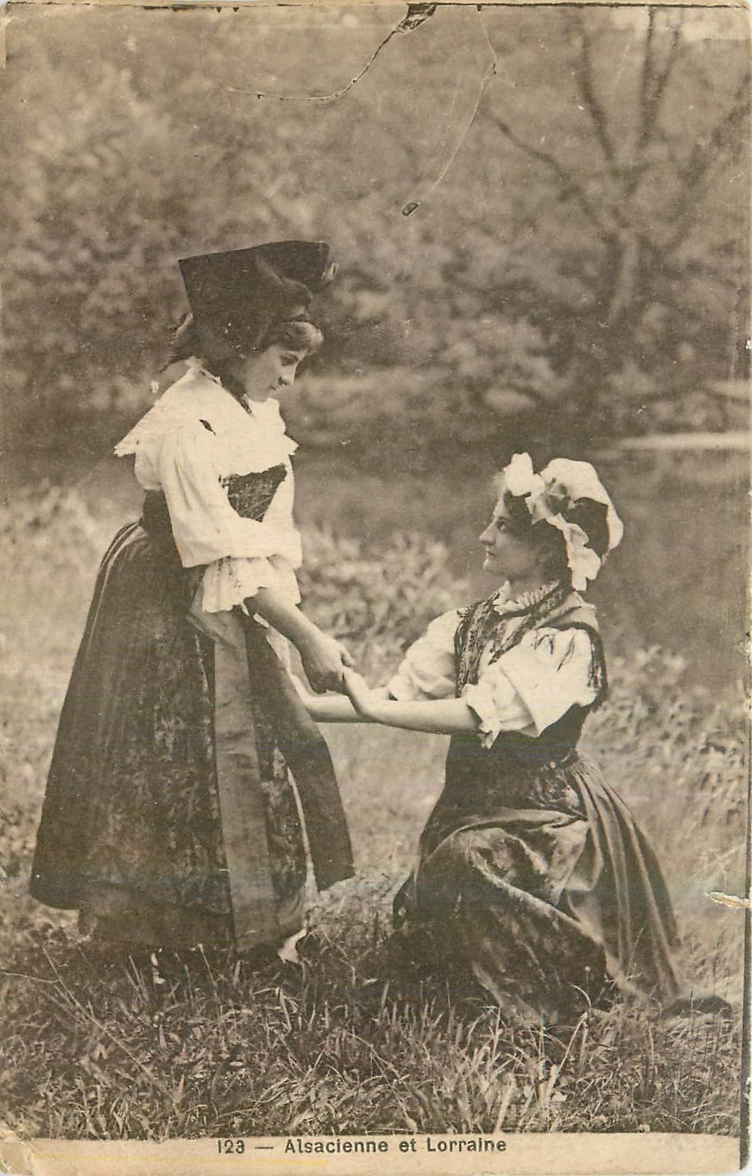 CPA Alsacienne et Lorraine Folklore