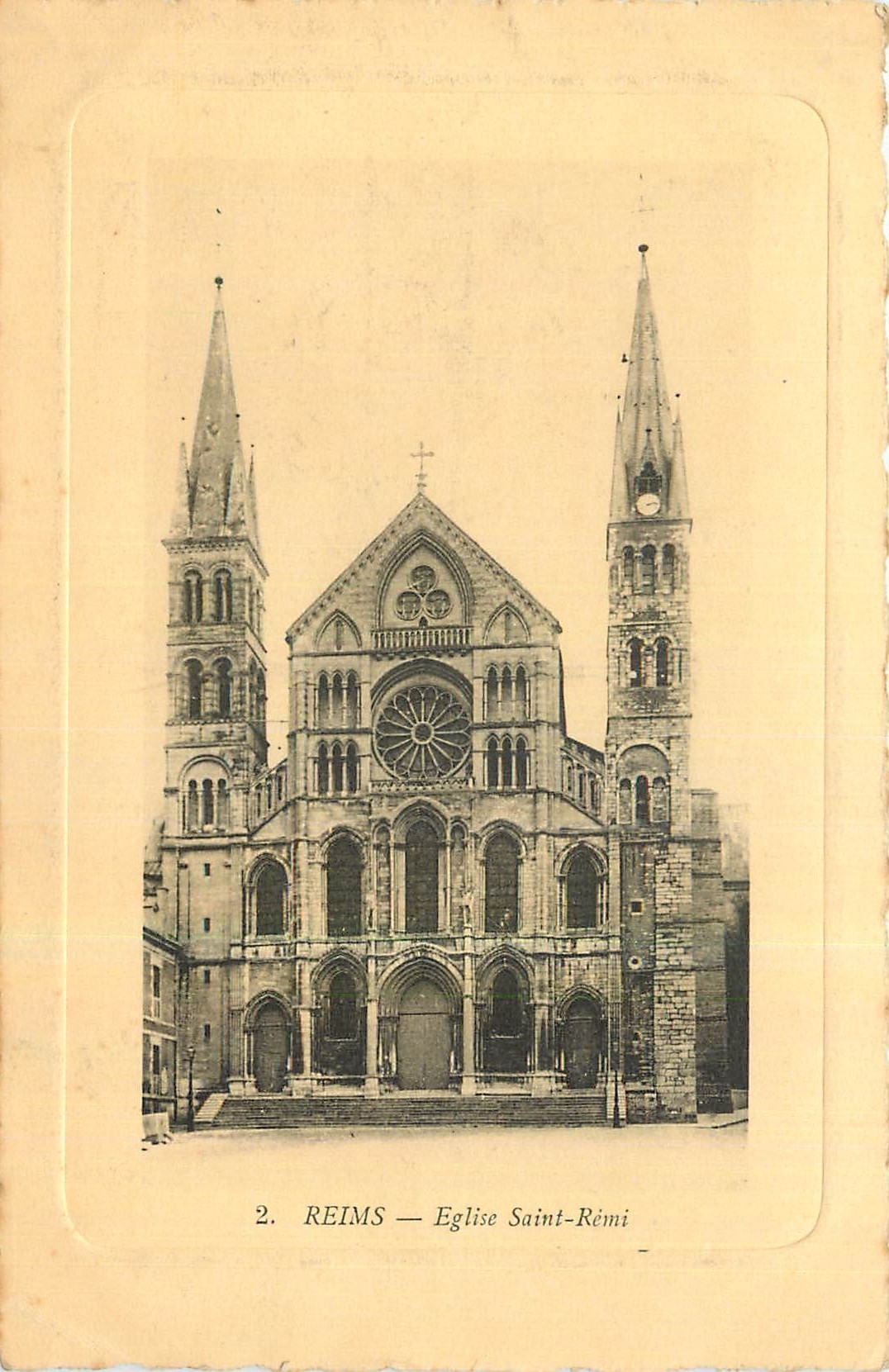 CPA Reims Eglise Saint Remi 