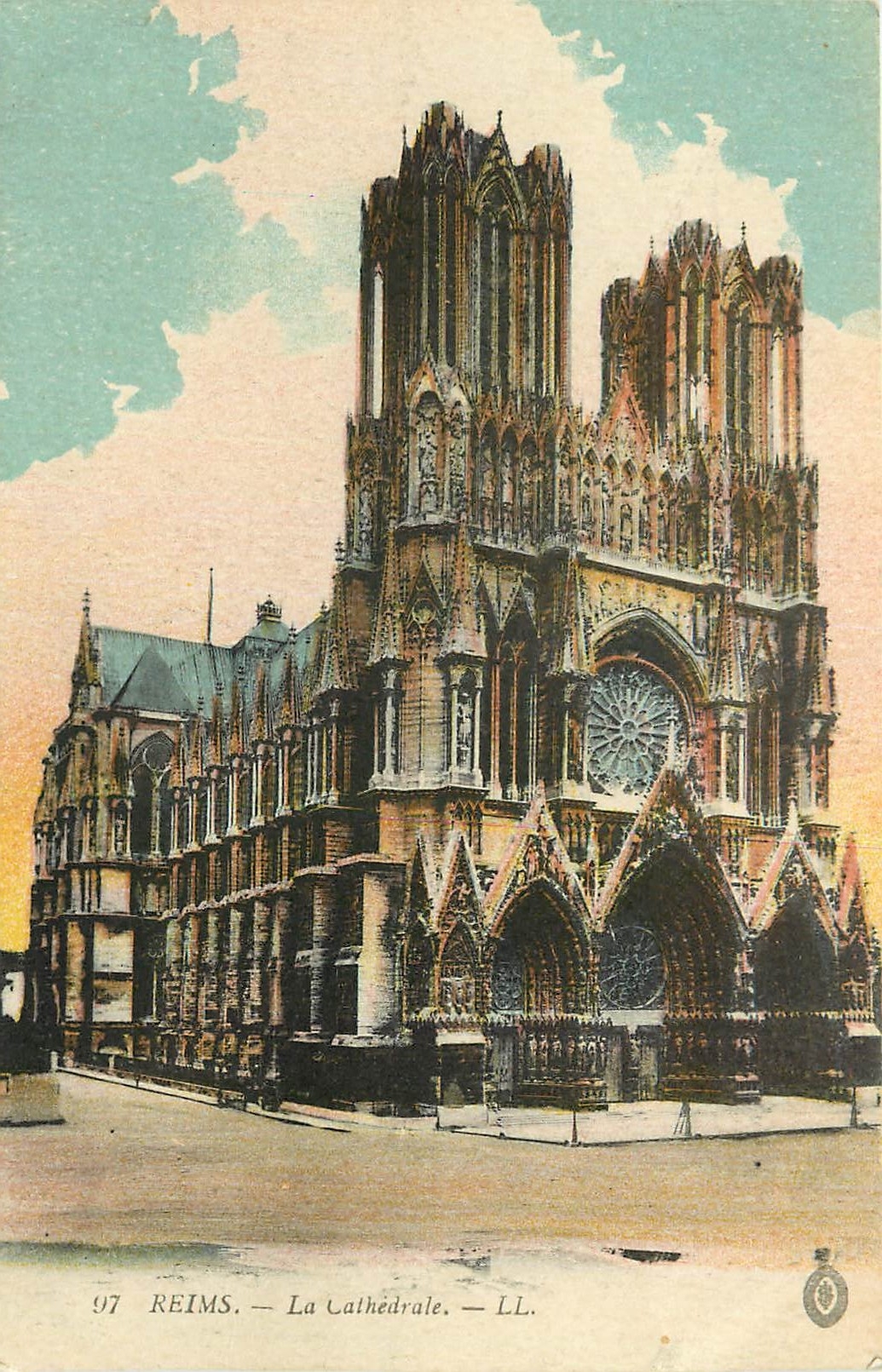CPA Reims la Cathedrale 