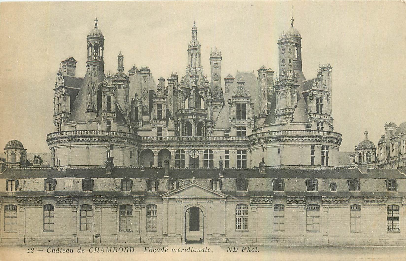 CPA Chateau de Chambord facade meridionale 