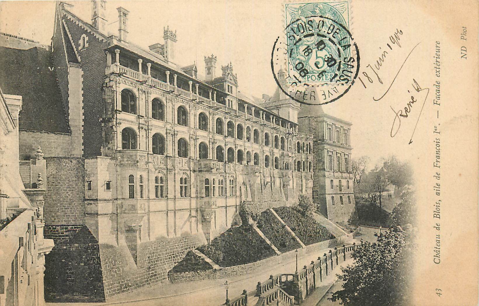 CPA Chateau de Blois aile de Francois Ier facade exterieure
