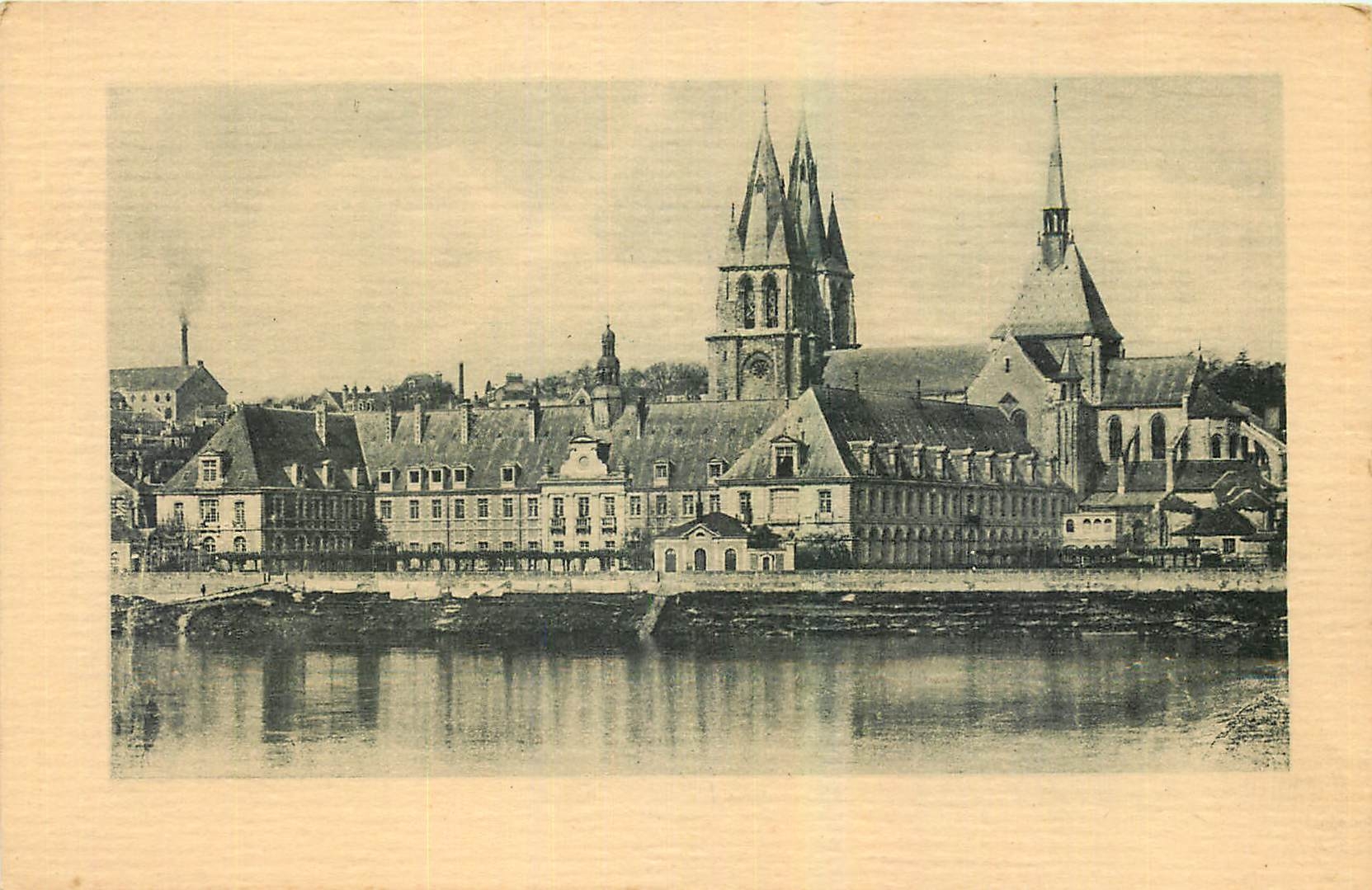 CPA Blois L'Hopital et l'eglise Saint Nicolas