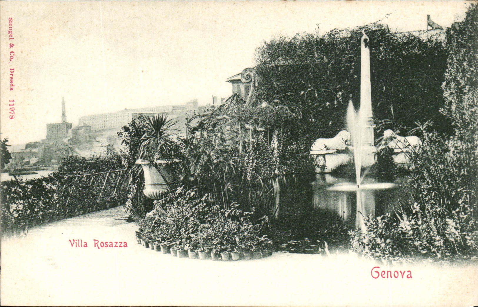 Italy Italia Genova CPA Rosazza Villa