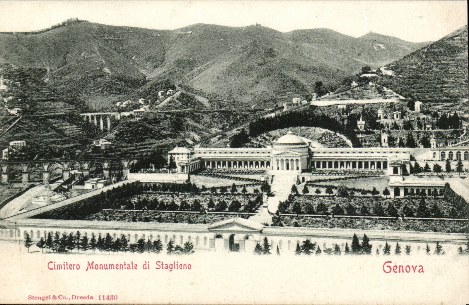 Italy Italia Genova CPA Cimilero Monumental di Staglieno