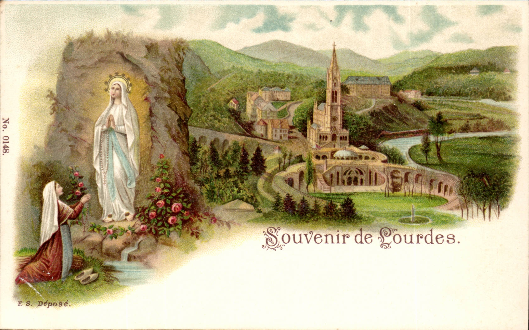 CPA Souvenir of doors