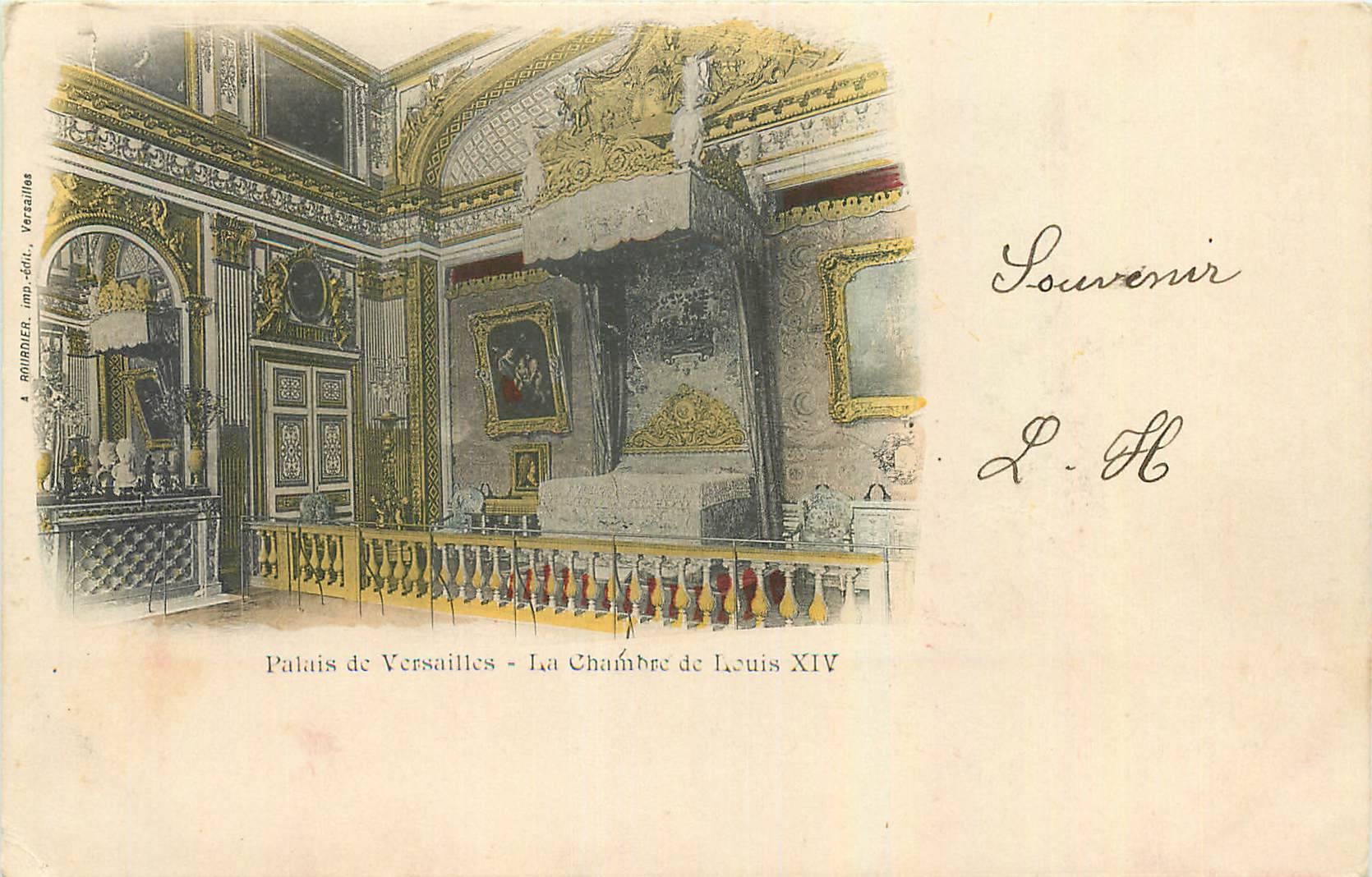 CPA Palais de Versailles La Chambre de Louis XIV 