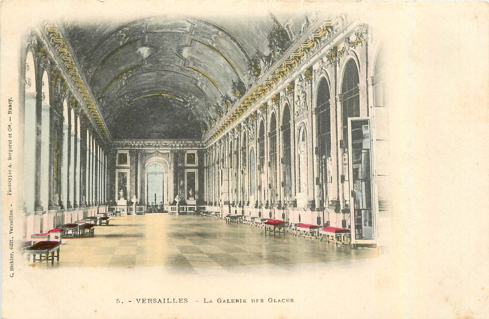 CPA Versailles La Galerie des Glaces 
