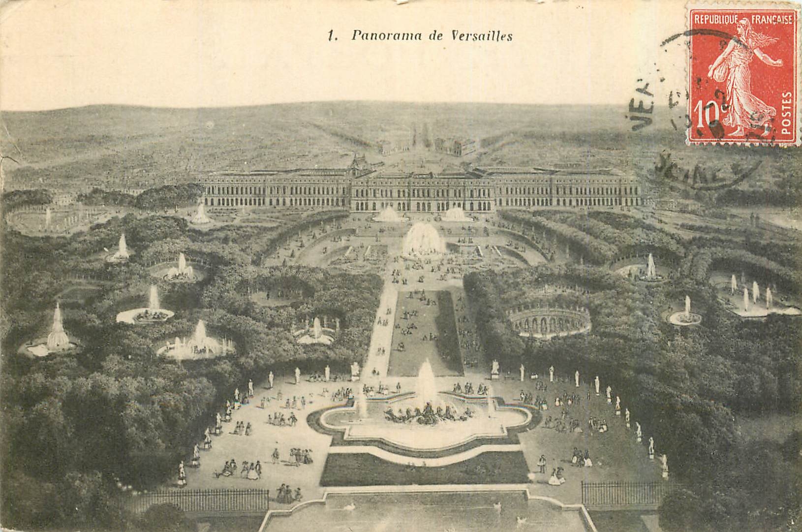 CPA Panorama de Versailles