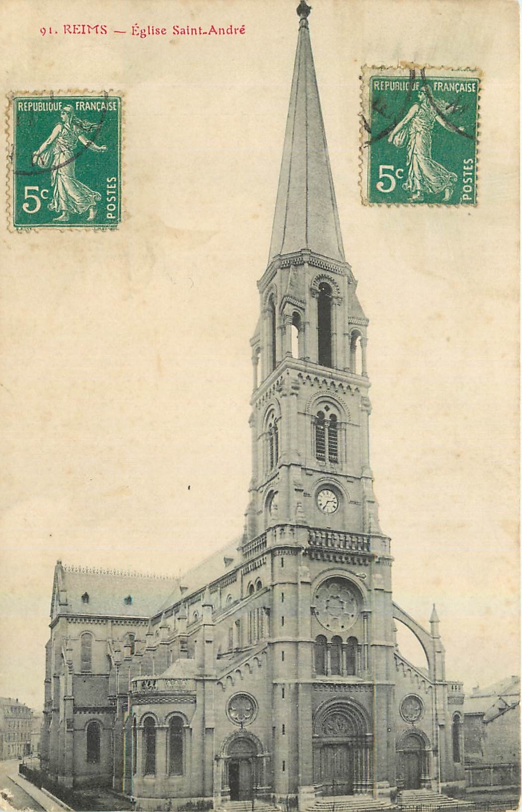 CPA Reims Eglise Saint Andre 