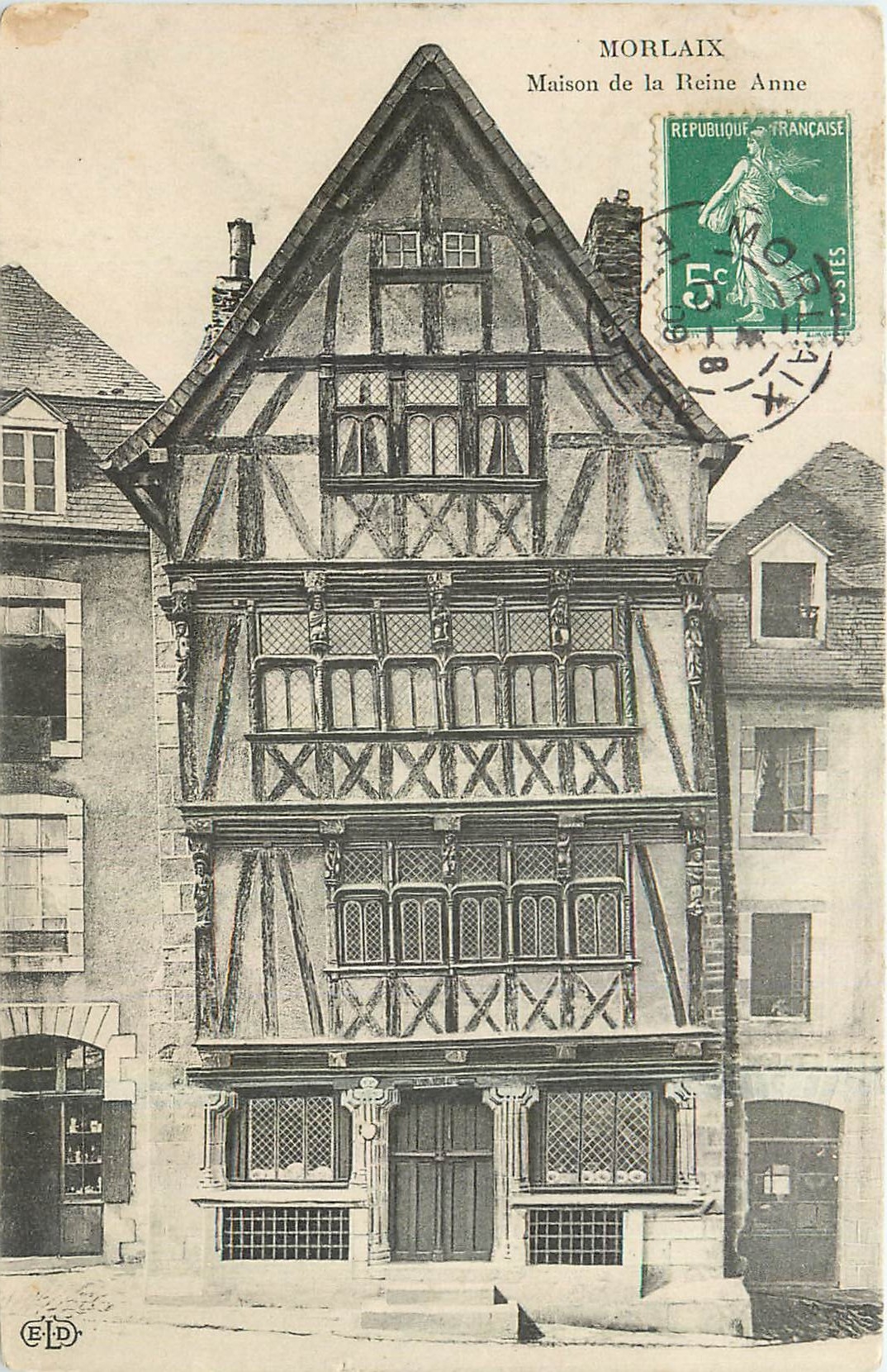 CPA Morlaix Maison de la Reine Anne 