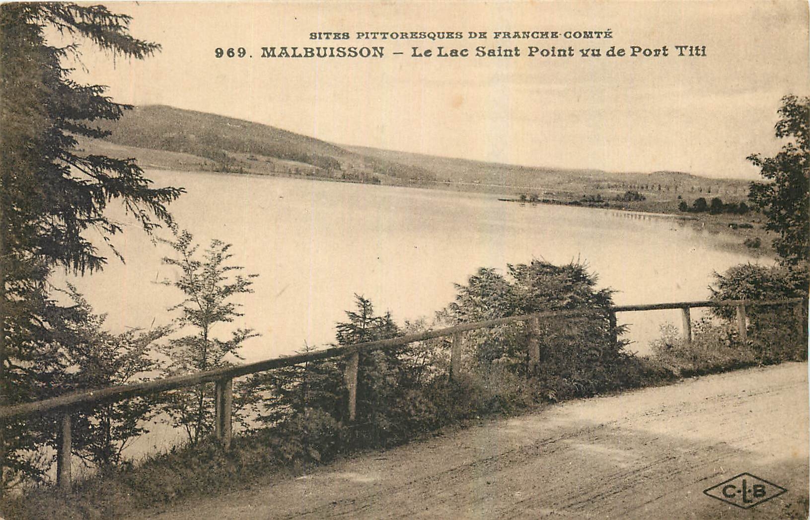 CPA Malbuisson le Lac Saint Point vu de Port titi 