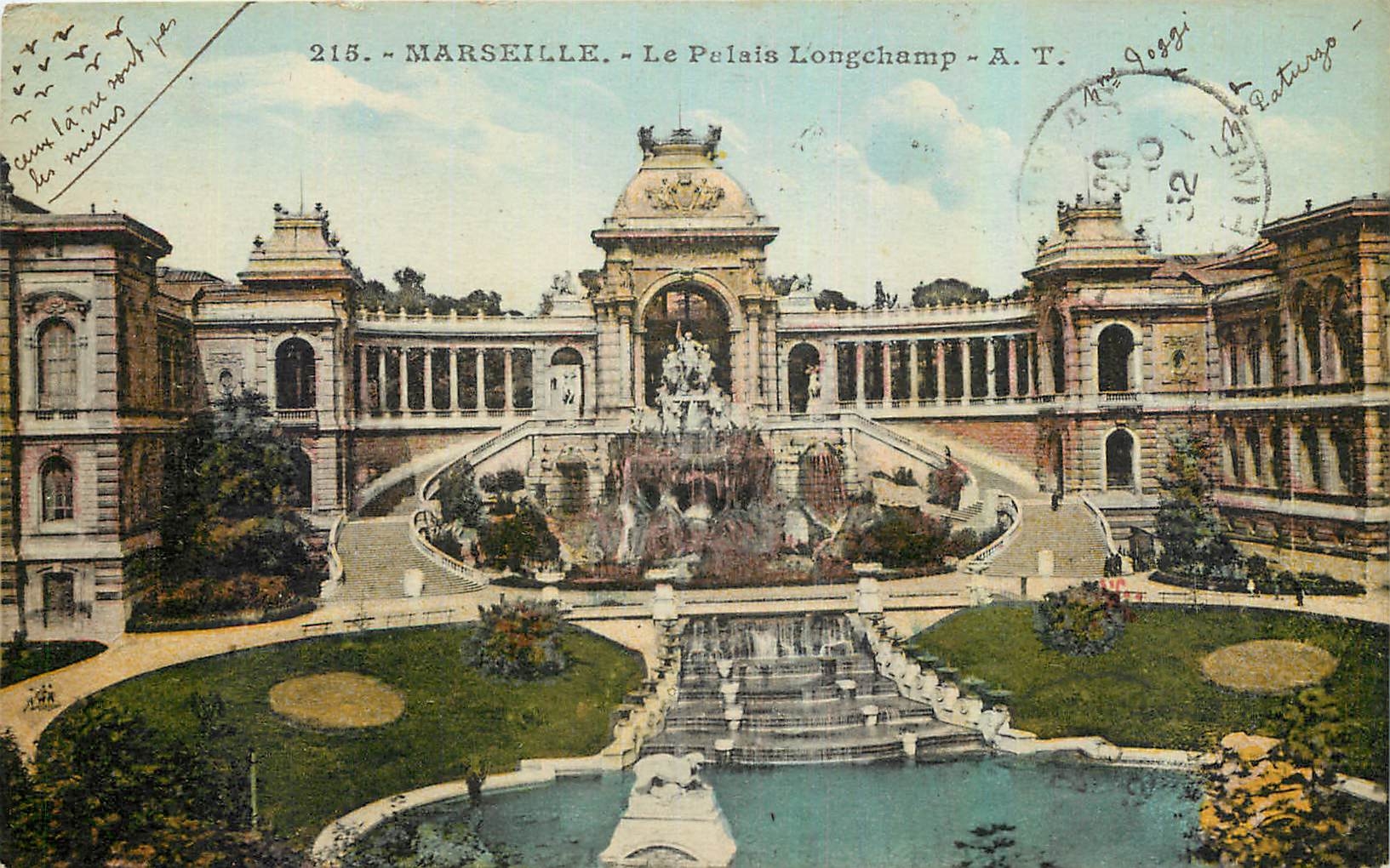 CPA Marseille Le Palais Longechamp 