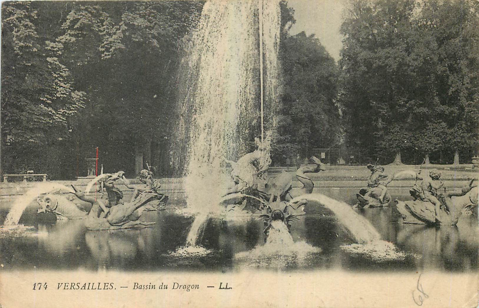CPA Versailles Bassin du Dragon 