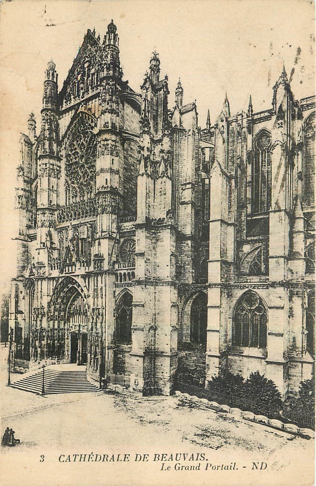 CPA Cathedrale de Beauvais Le Grand Portail