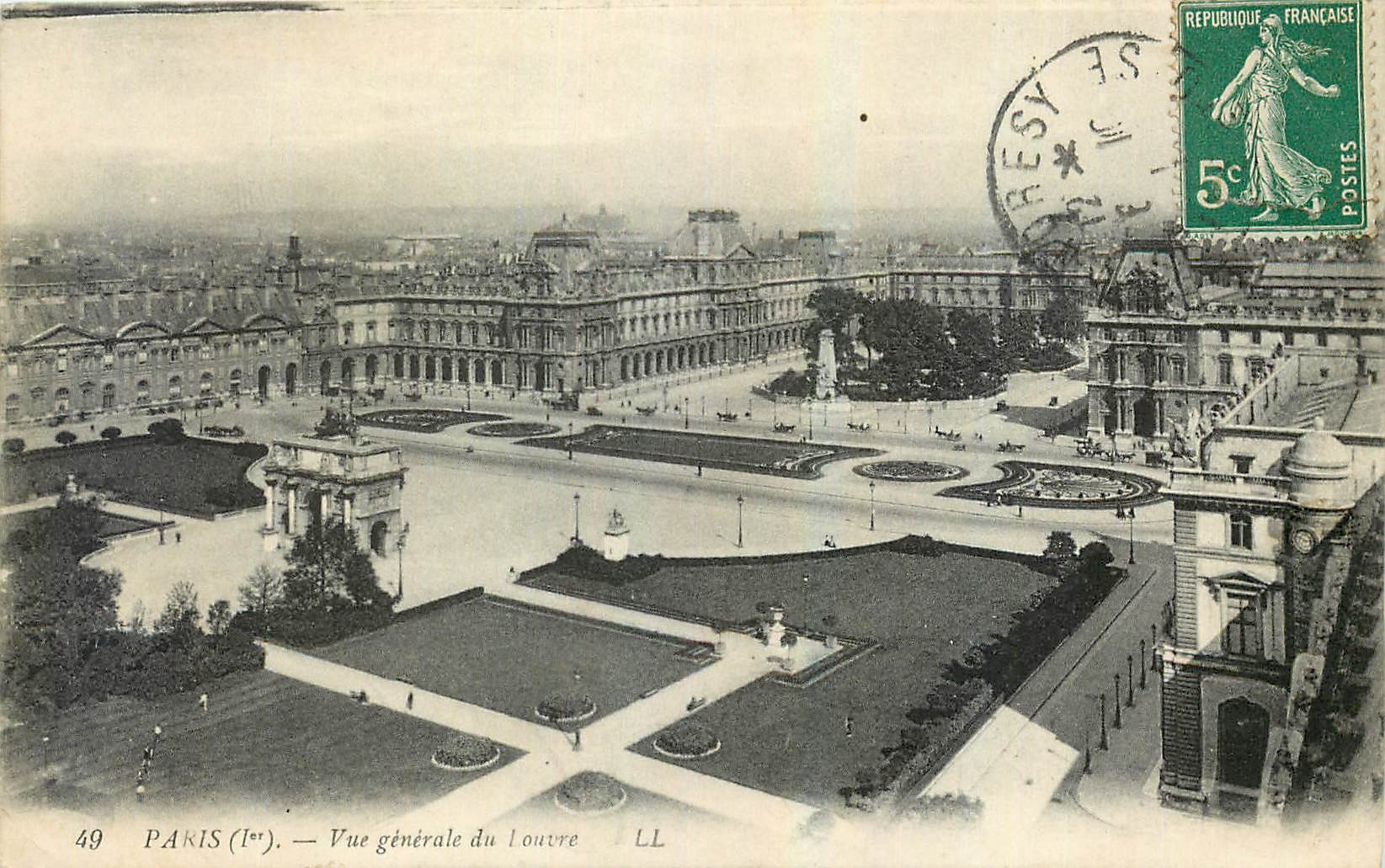 CPA Paris Vue generale du louvre 