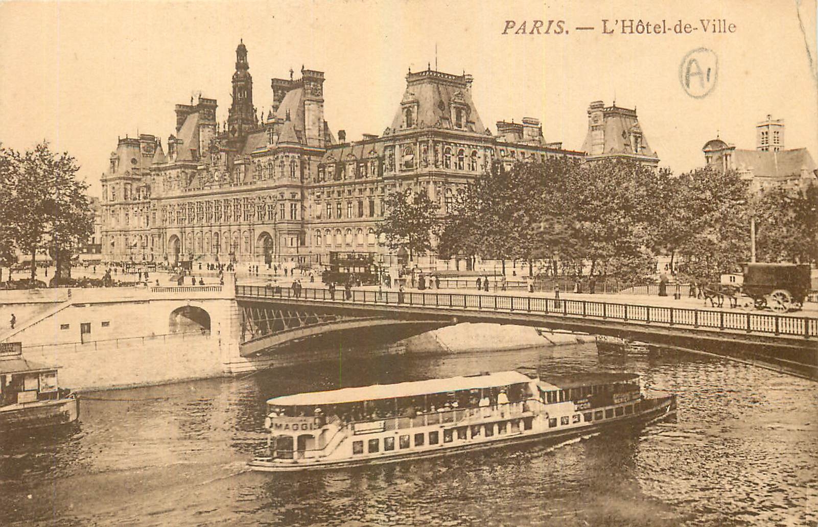 CPA Paris l'Hotel de Ville