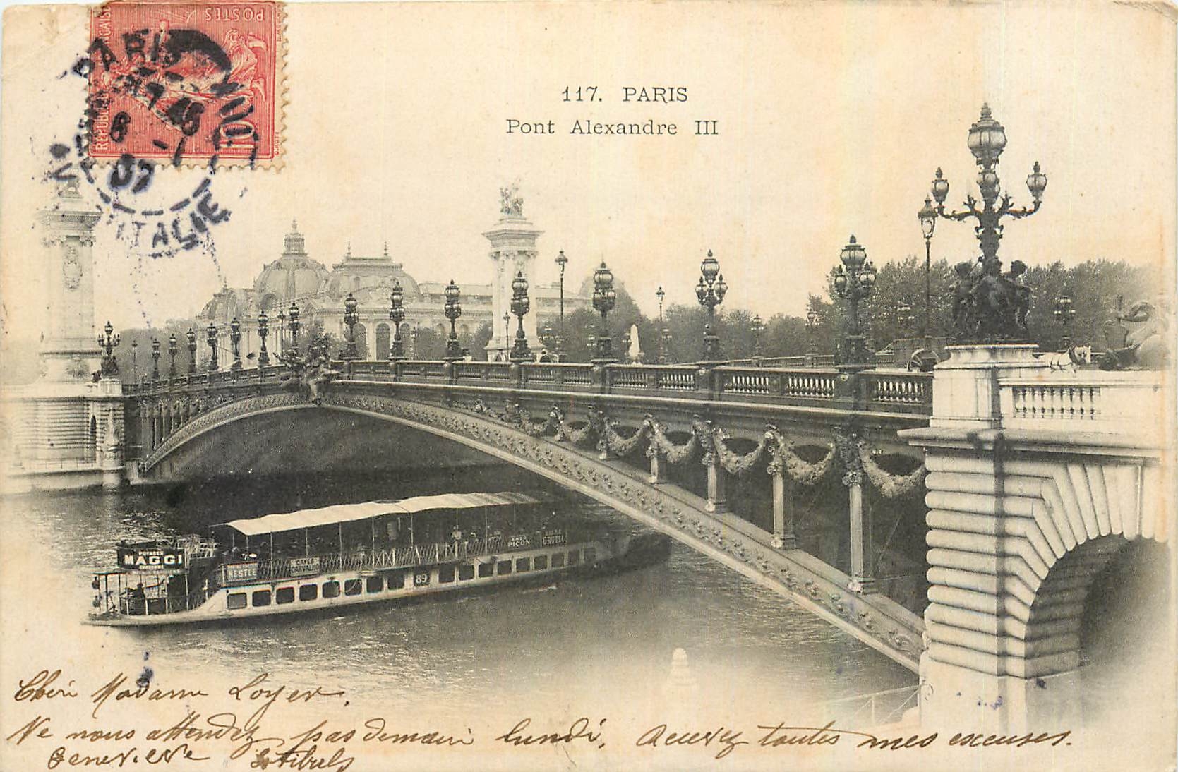 CPA Paris Pont Alexandre III 