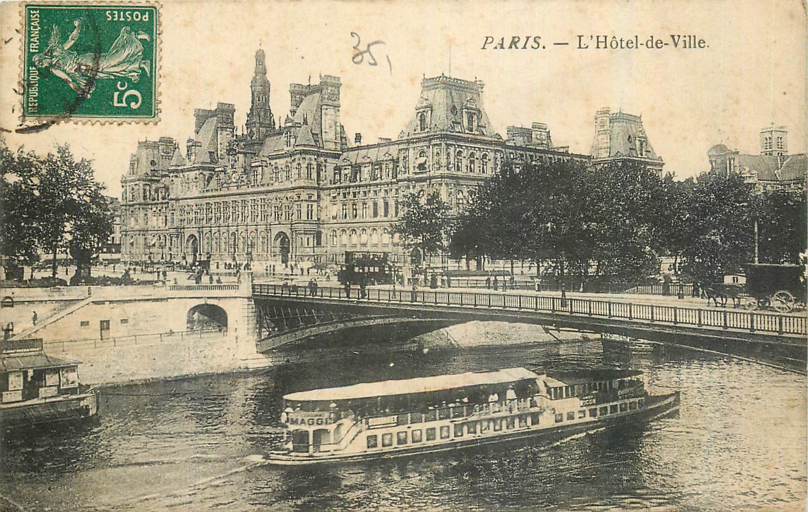 CPA Paris l'Hotel de Ville