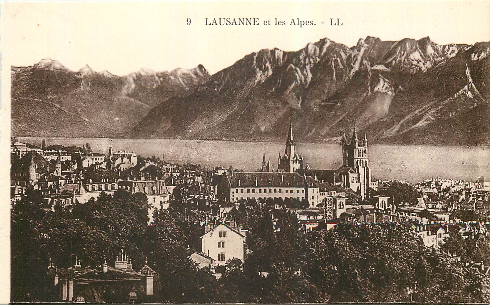 CPA Lausanne et les Alpes 