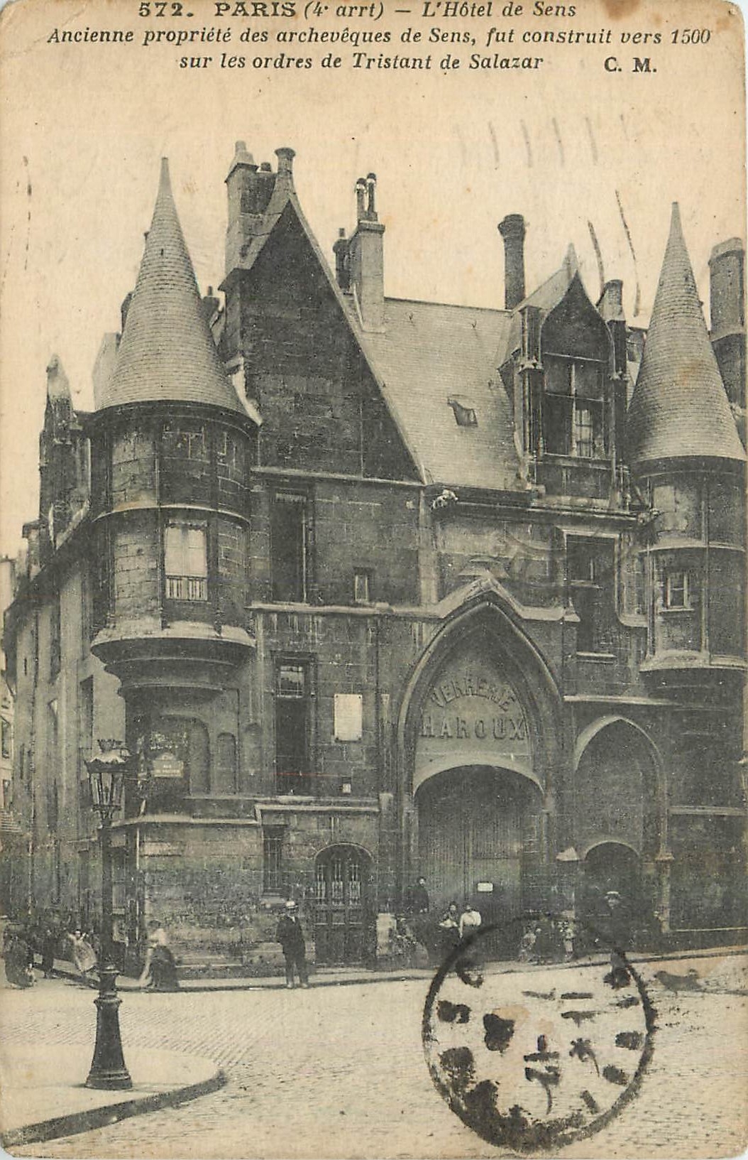 CPA Paris l'Hotel de Sens