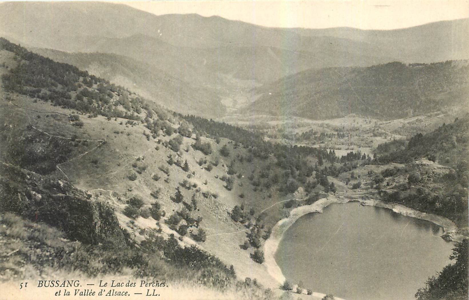 CPA Bussang Le Lac des Perches et la Vallee d'Alsace 