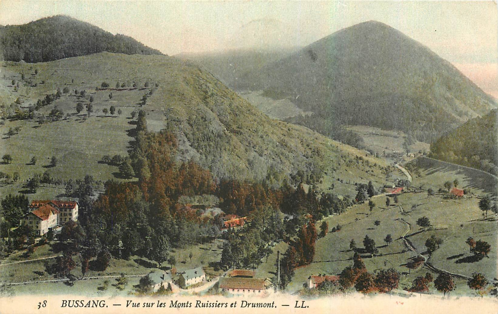 CPA Bussang Vue sur les Monts Ruissiers et Drumont