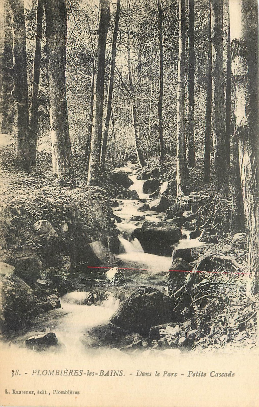 CPA Plombieres les Bains Dans le Parc Petite Cascade 