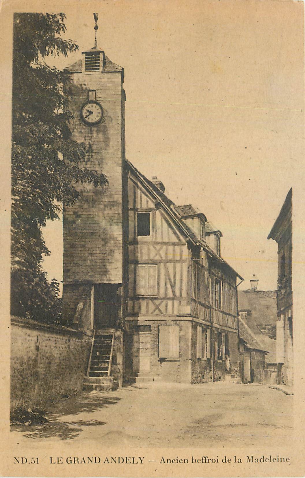 CPA Le Grand Abdely Ancien beffroi de la Madeleine