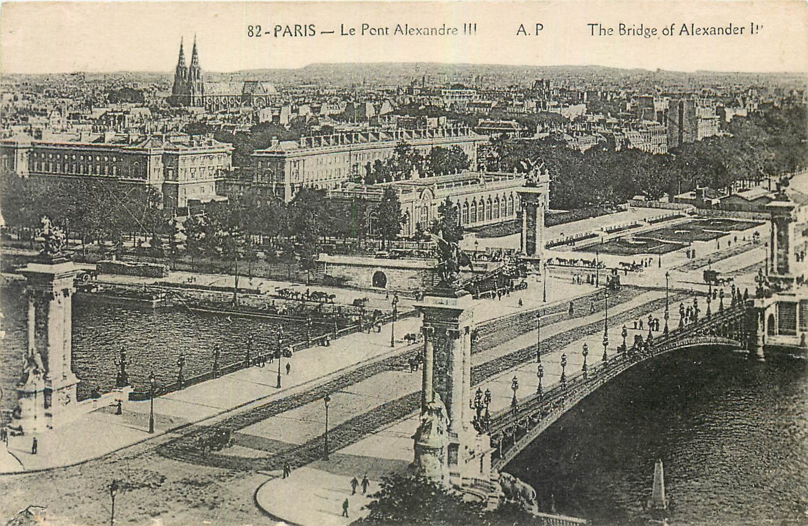 CPA Paris le Pont Alexandre III 