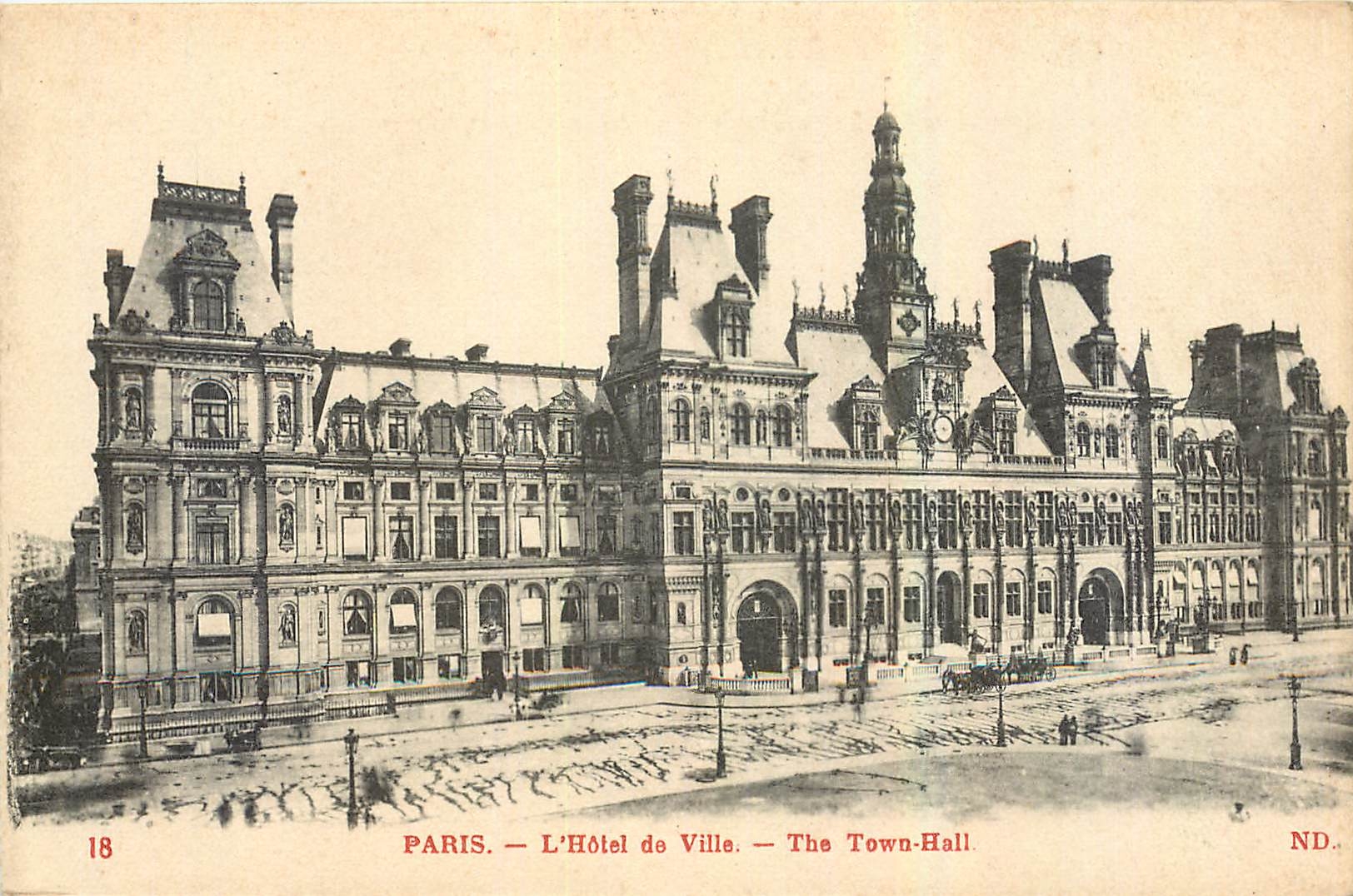 CPA Paris l'Hotel de Ville 