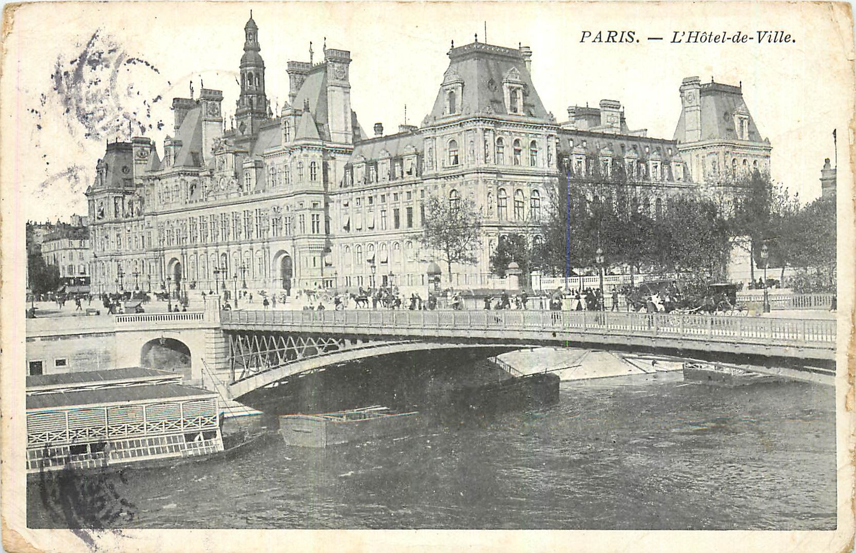 CPA Paris l'Hotel de Ville 