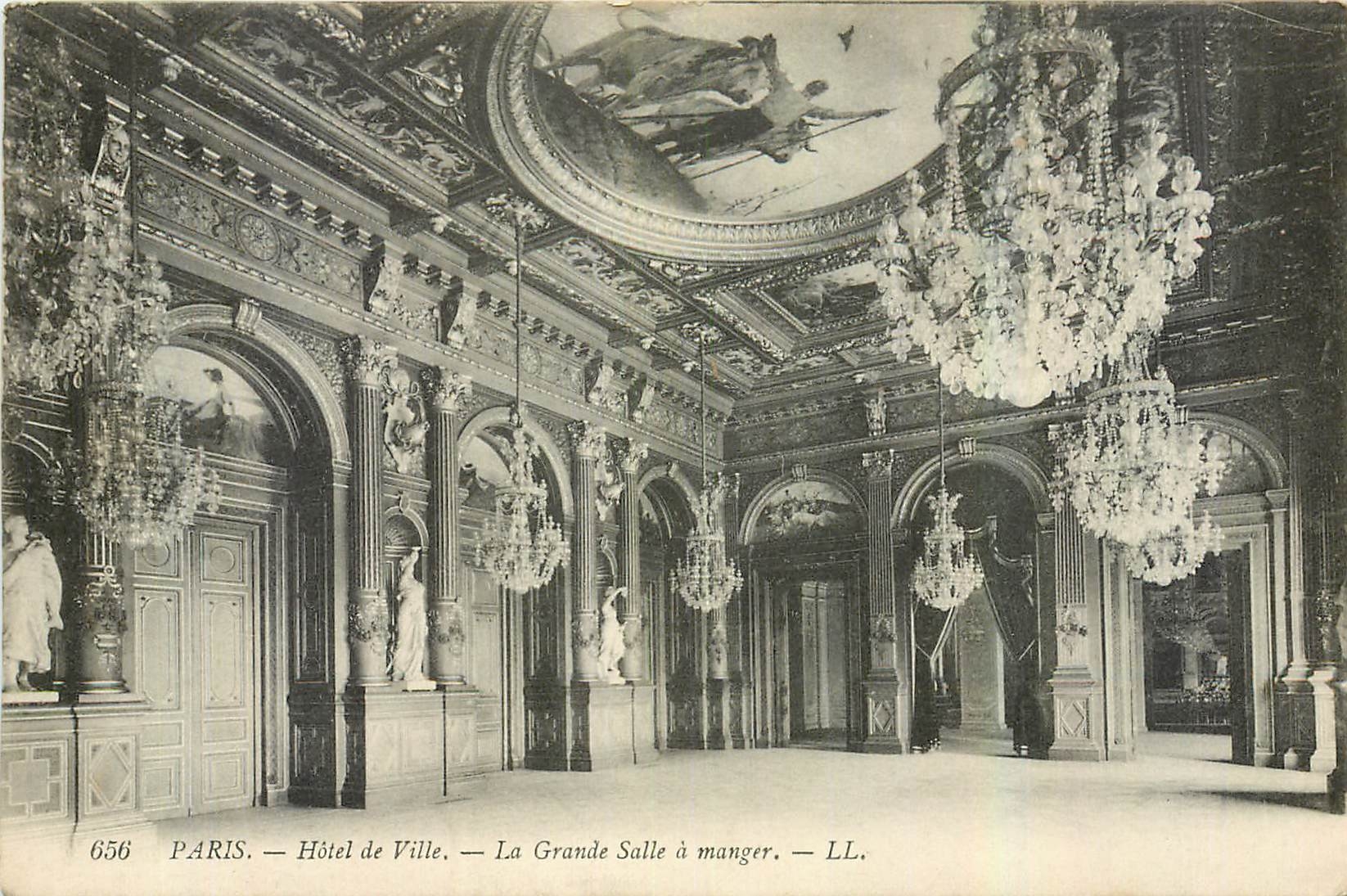 CPA Paris Hotel de Ville La Grande Salle a manger 