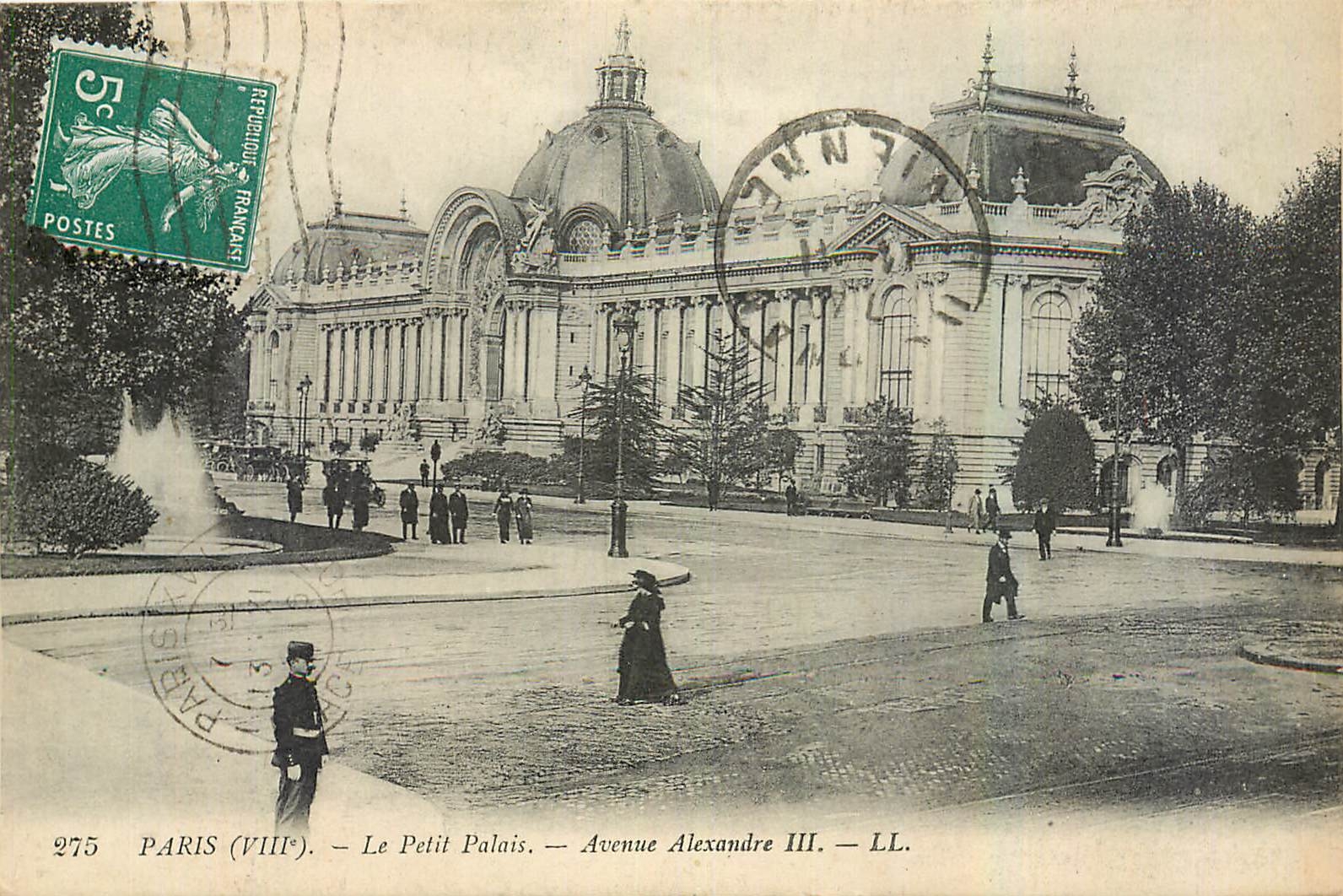 CPA Paris Le Petit Palais Avenue Alexandre III 
