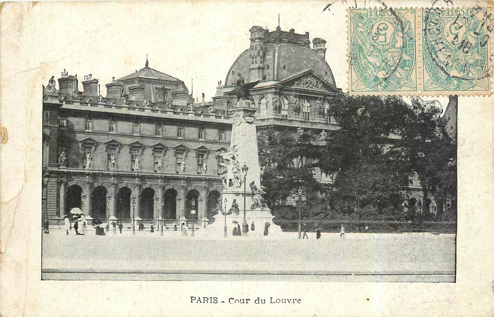 CPA Paris Cour du Louvre