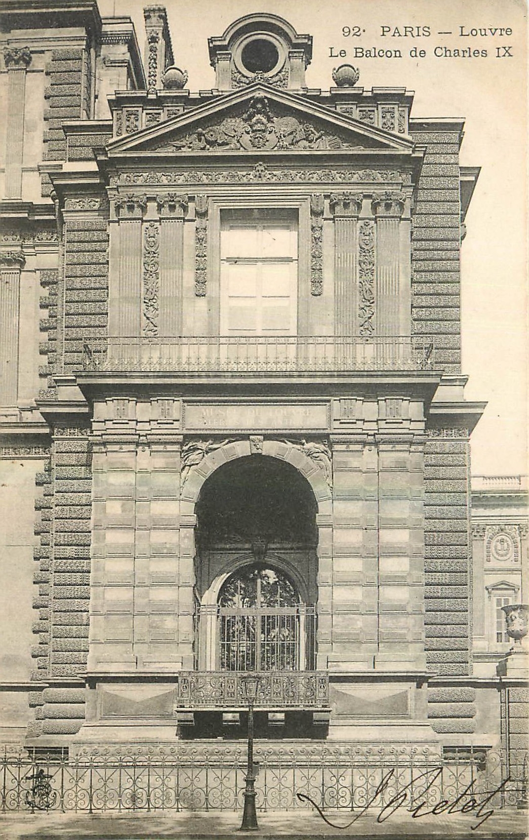 CPA Paris Louvre Le Balcon de Charles IX