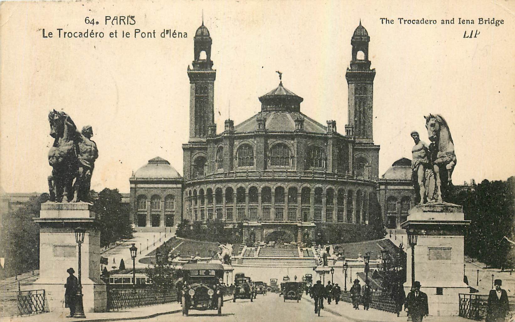 CPA Paris Le Trocadero et le Pont d'Iena 