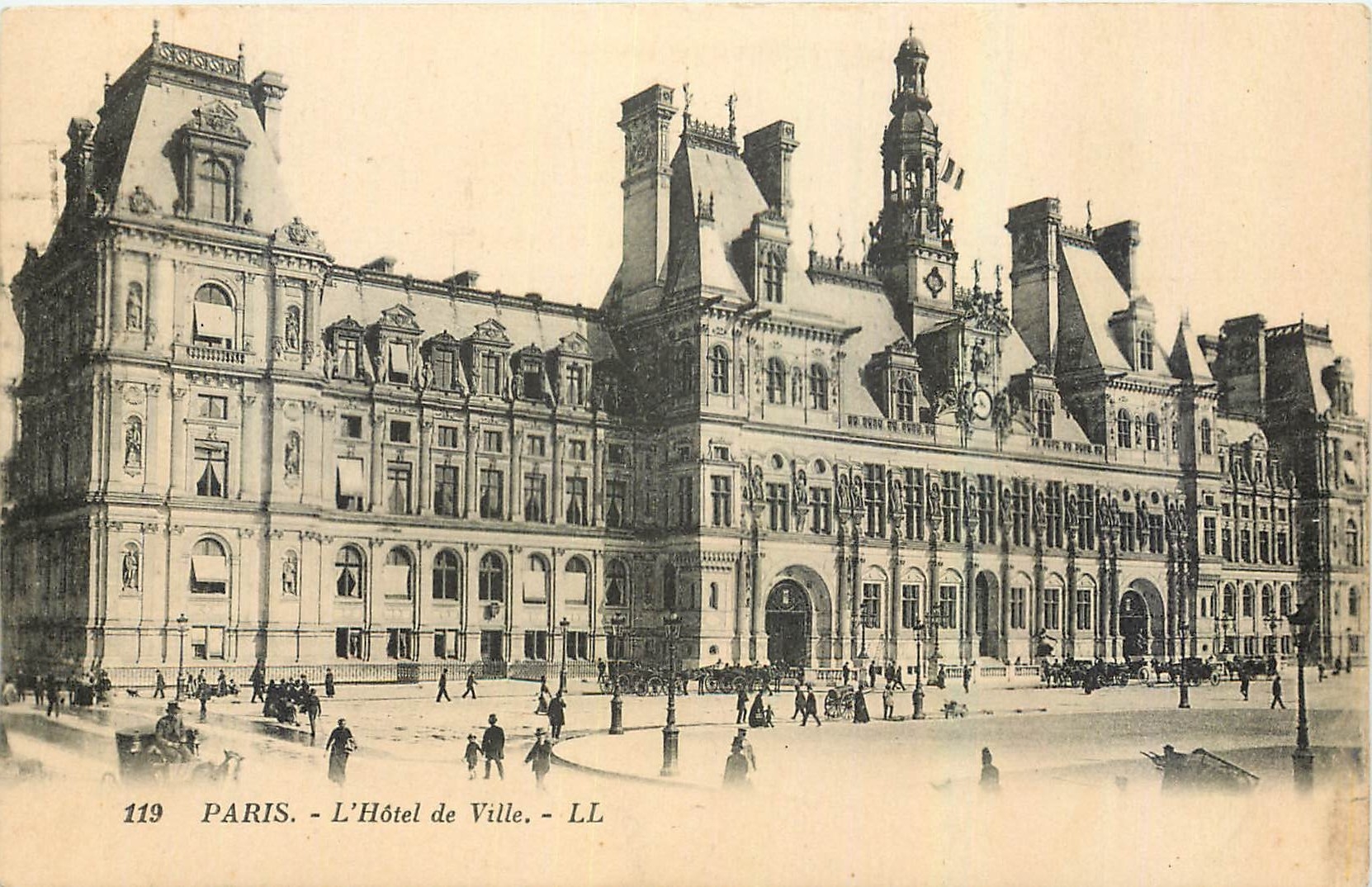 CPA Paris L'Hotel de Ville