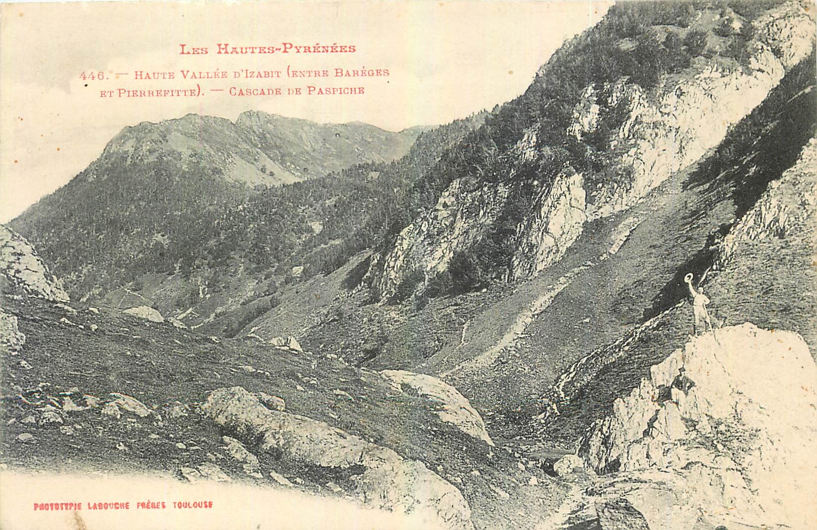 CPA Les Hautes Pyrenees Haute Vallee Cascade de Paspiche 