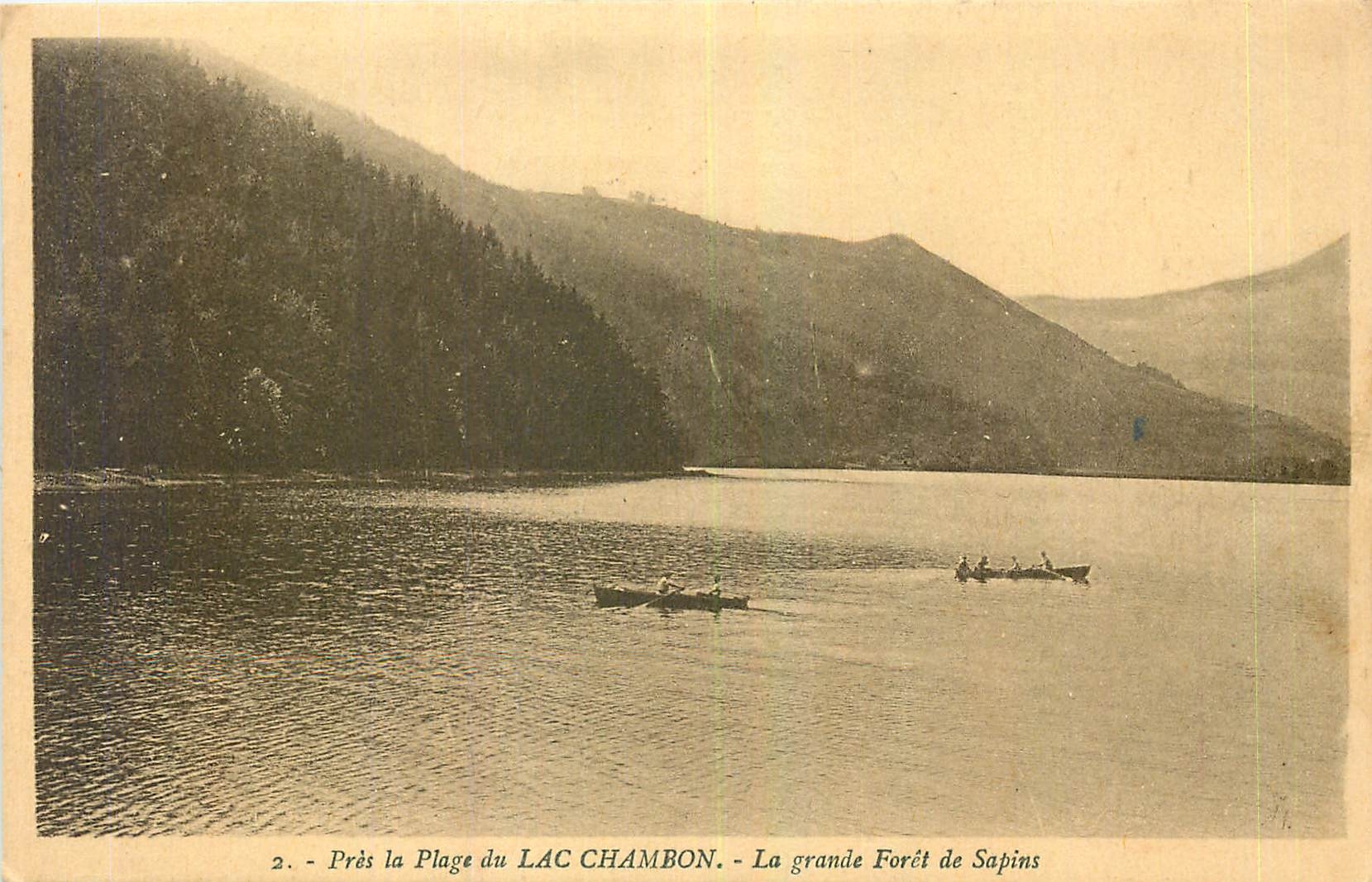 CPA Pres la Plage du Lac Chambon la Grande Foret de Sapins 