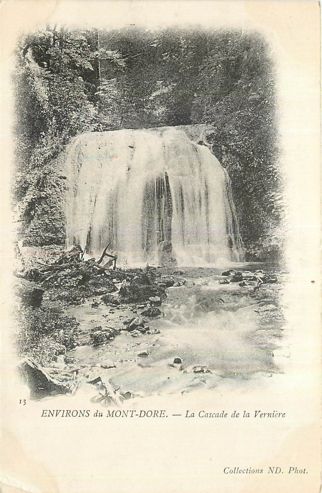 CPA Environs du Mont Dore La Cascade de la Verniere 