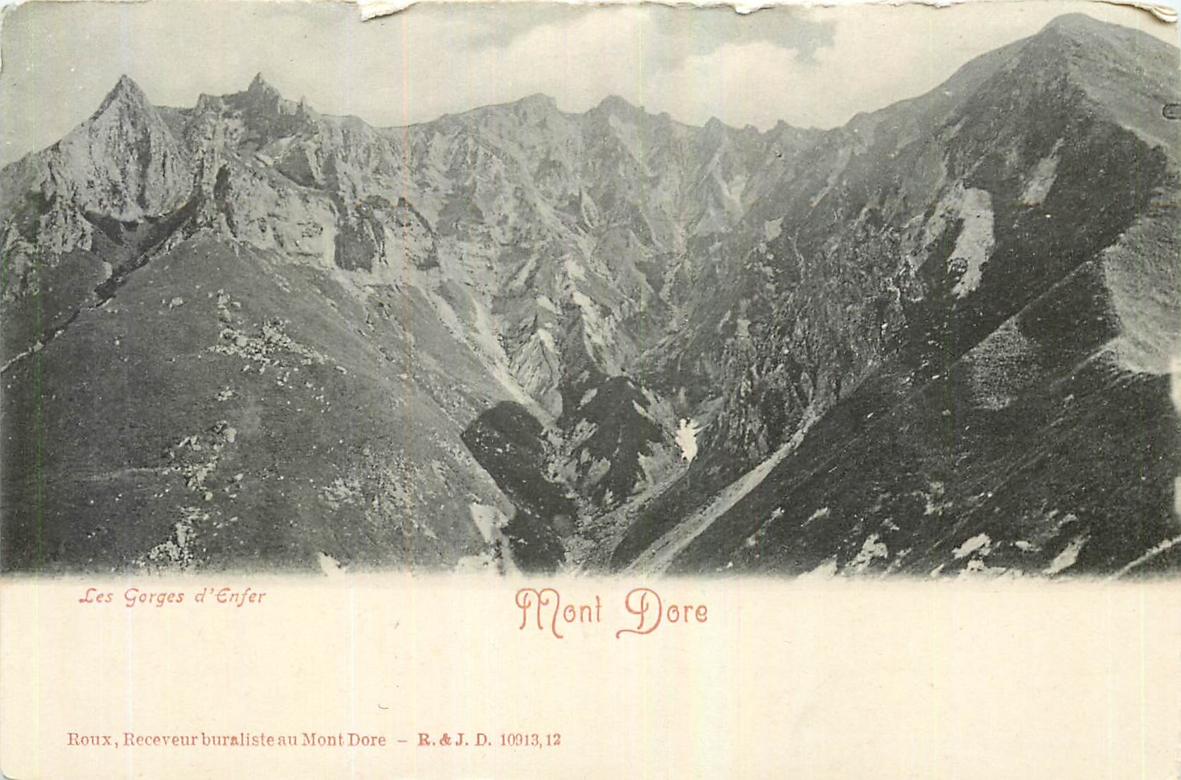 CPA Les Gorges d'Enfer Mont Dore 