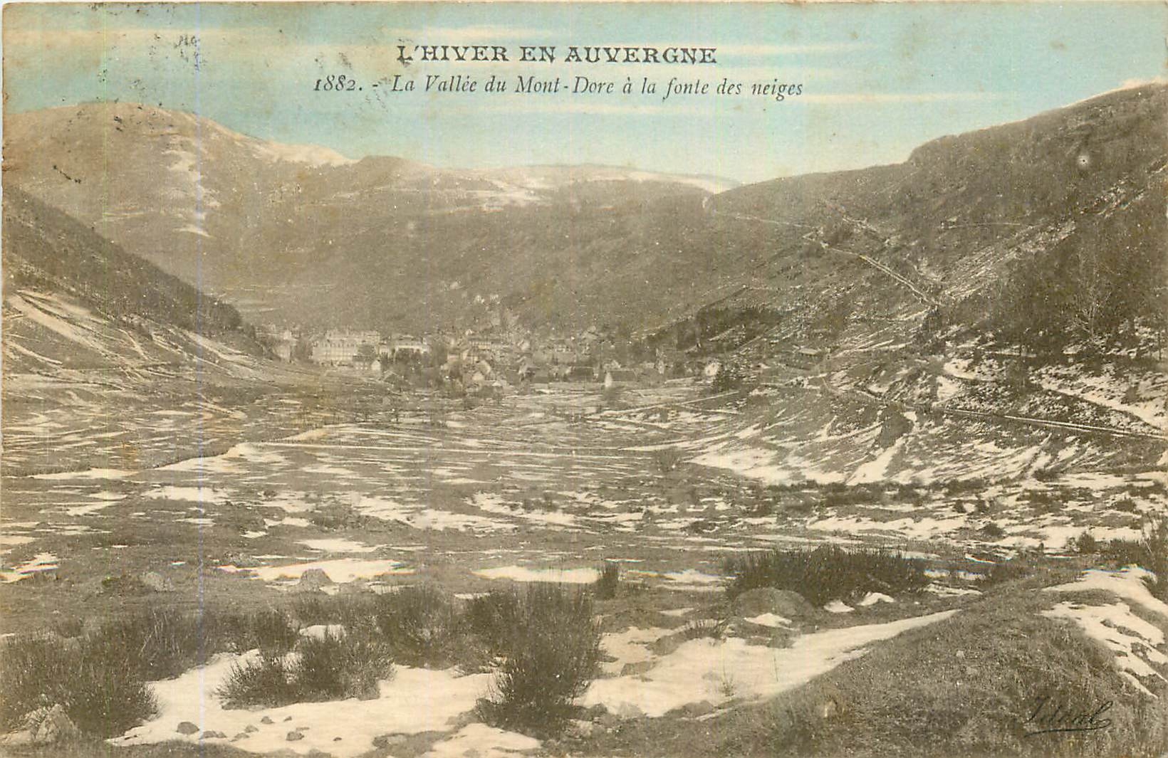 CPA L'Hiver en Auvergne La Vallee du Mont Dore a la fonte des neiges 