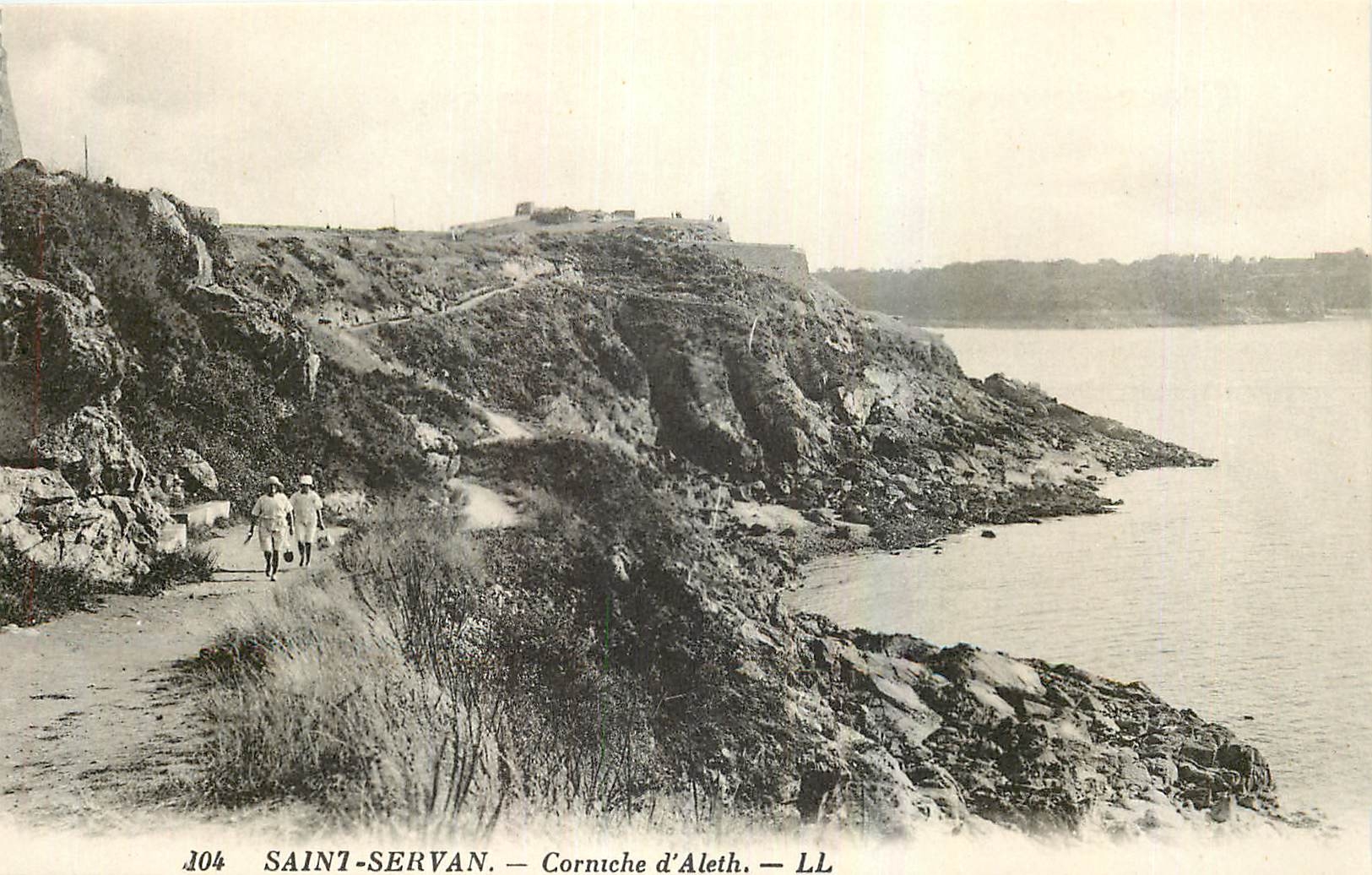 CPA Saint Servan Corniche d'Aleth 