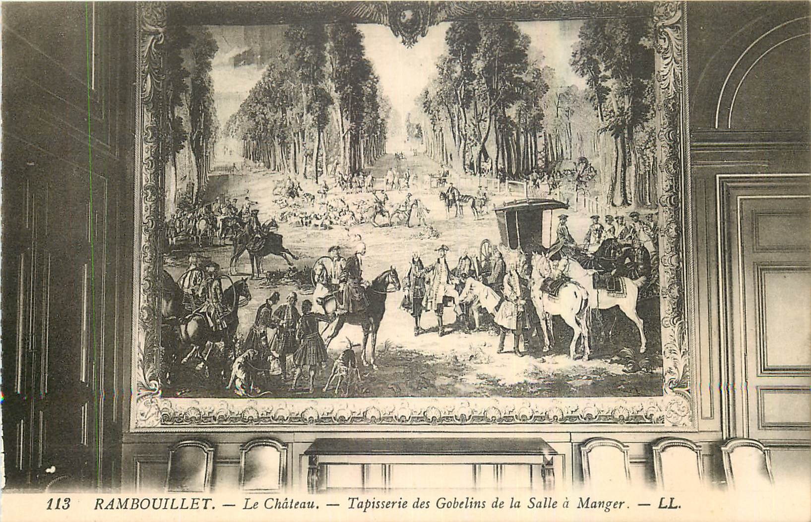 CPA Rambouillet Le Chateau Tapisserie des Gobelins de la Salle a Manger 